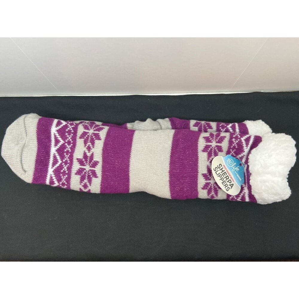 24/7 Life Sherpa Slippers By 7-Eleven
